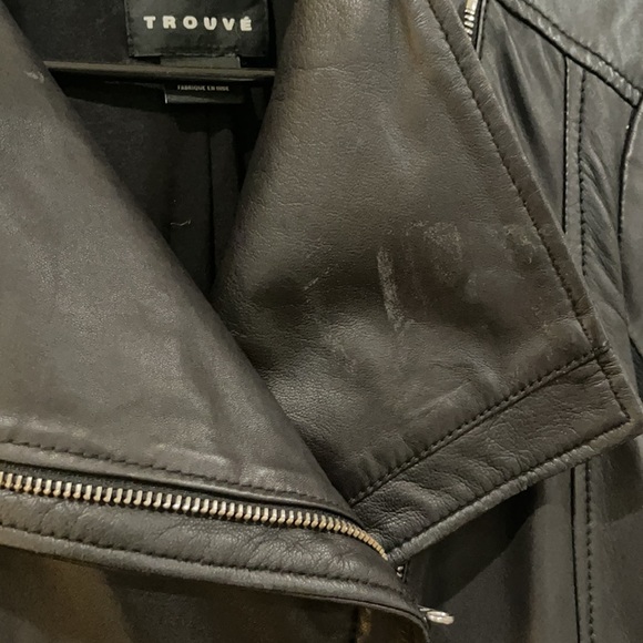 Trouve Flap Leather Jacket - Picture 2 of 4